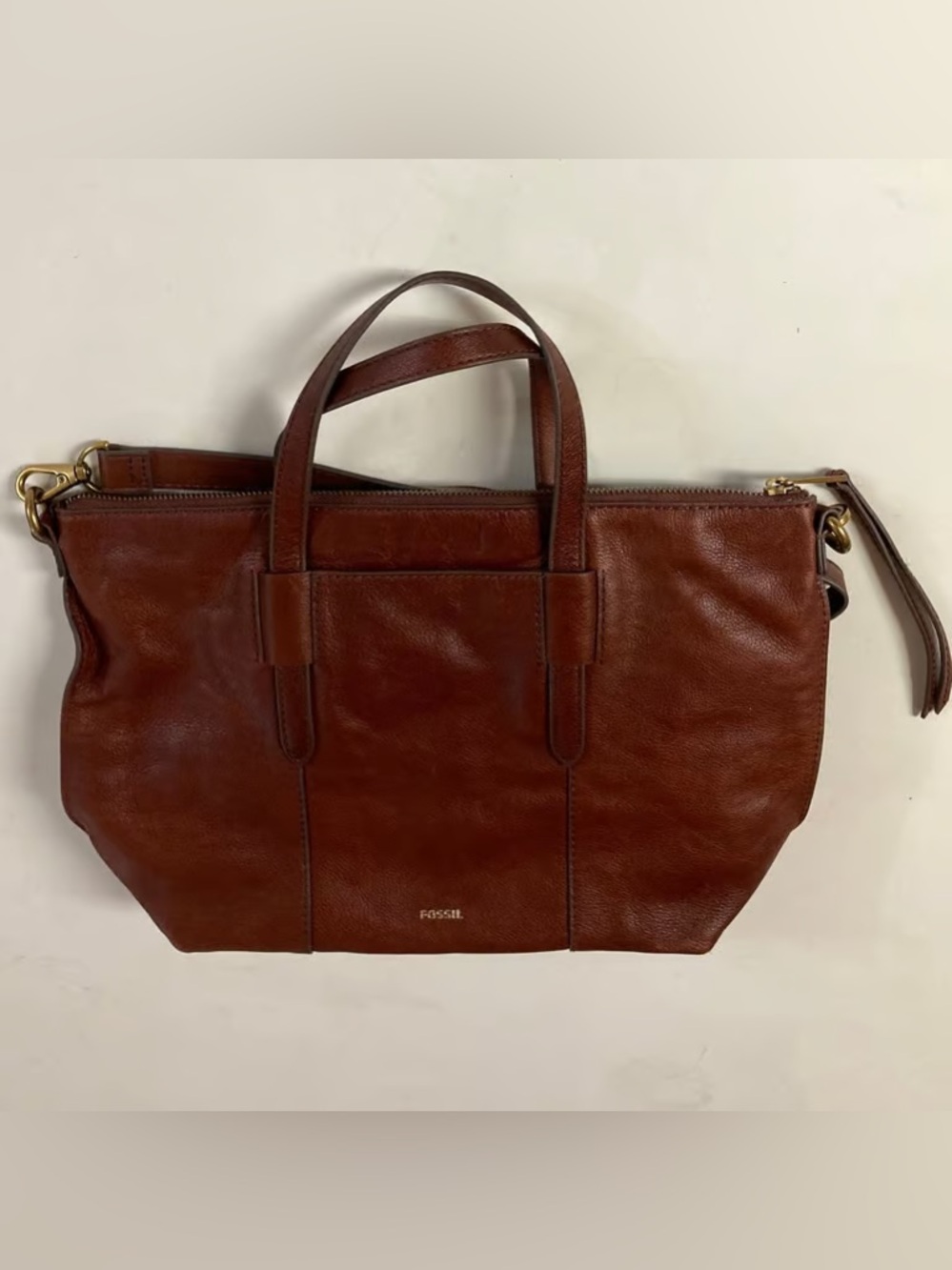 Fossil Brown Leather Skylar Satchel - Picture 3 of 8